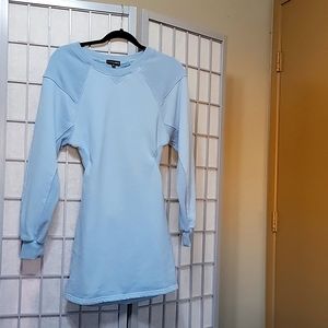 Long Sleeve Blue Dress